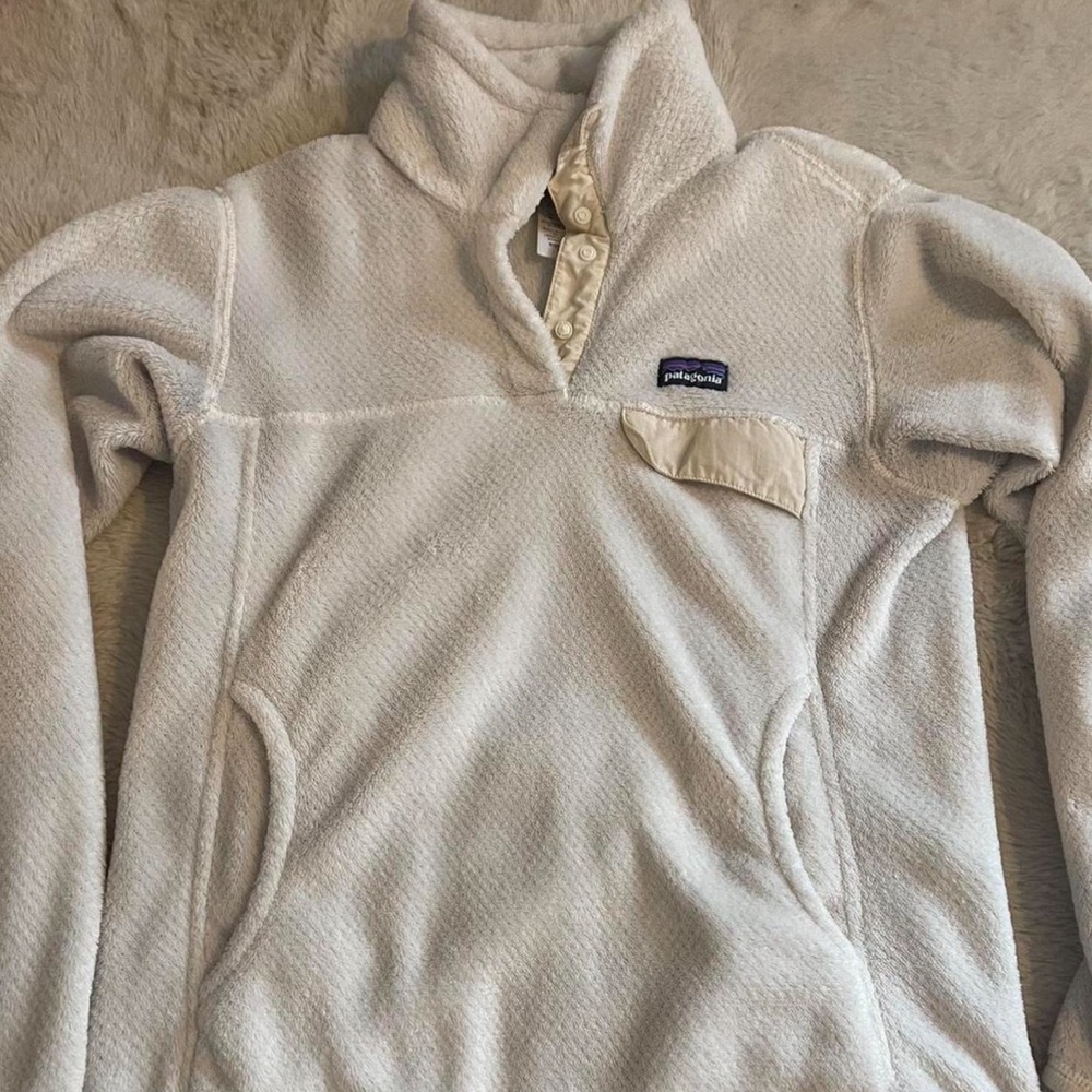 Patagonia Cream Retool Fleece Pullover S